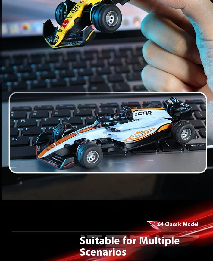 Mini Bolid F1 RC 1:64 sterowanie smartfonem, LED + dźwięk silnika