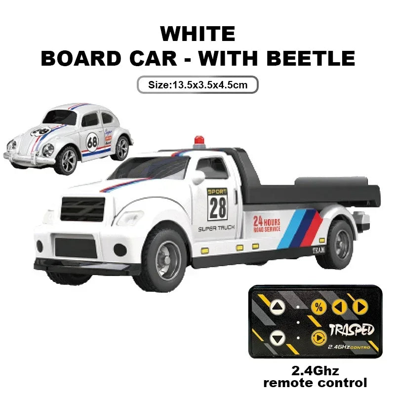 Mini Truck Cars RC 1:64 sterowanie smartfonem, LED + dźwięk silnika