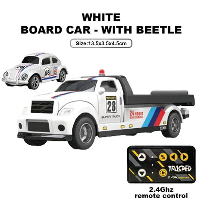 Mini Truck Cars RC 1:64 sterowanie smartfonem, LED + dźwięk silnika