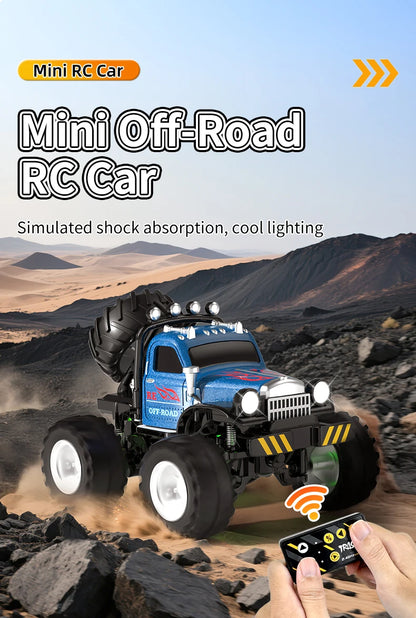 Mini Off-Road RC 1:64 sterowanie smartfonem, LED + dźwięk silnika