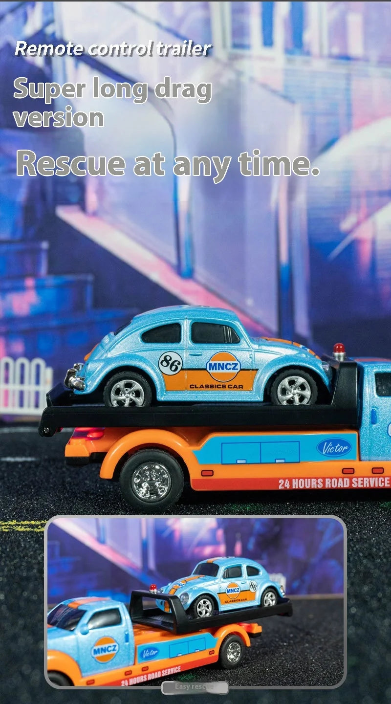 Mini Truck Cars RC 1:64 sterowanie smartfonem, LED + dźwięk silnika