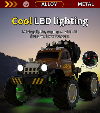 Mini Off-Road RC 1:64 sterowanie smartfonem, LED + dźwięk silnika