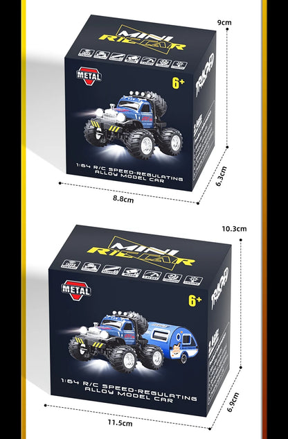 Mini Off-Road RC 1:64 sterowanie smartfonem, LED + dźwięk silnika