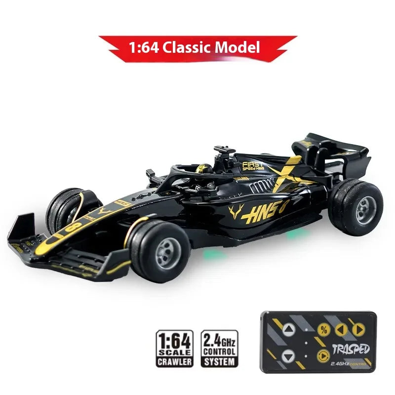 Mini Bolid F1 RC 1:64 sterowanie smartfonem, LED + dźwięk silnika