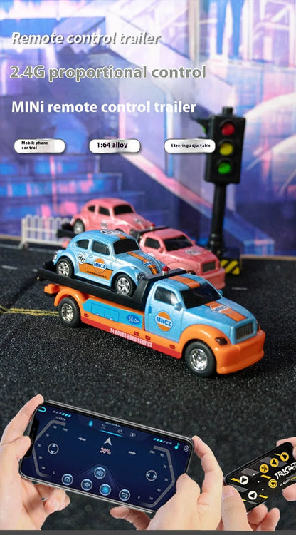 Mini Truck Cars RC 1:64 sterowanie smartfonem, LED + dźwięk silnika