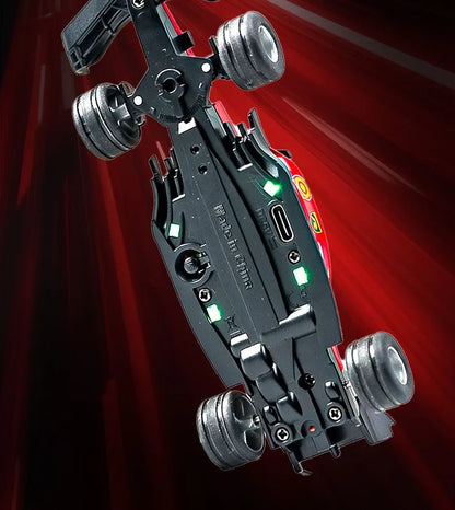 Mini Bolid F1 RC 1:64 sterowanie smartfonem, LED + dźwięk silnika