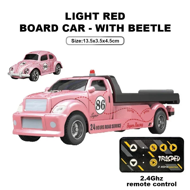 Mini Truck Cars RC 1:64 sterowanie smartfonem, LED + dźwięk silnika