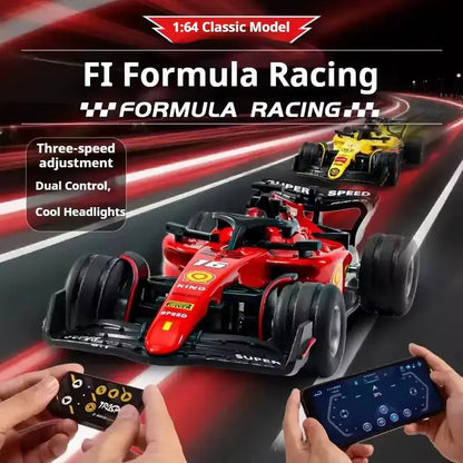 Mini Bolid F1 RC 1:64 sterowanie smartfonem, LED + dźwięk silnika