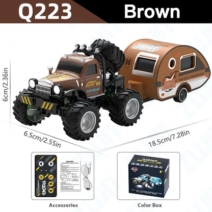 Mini Off-Road RC 1:64 sterowanie smartfonem, LED + dźwięk silnika